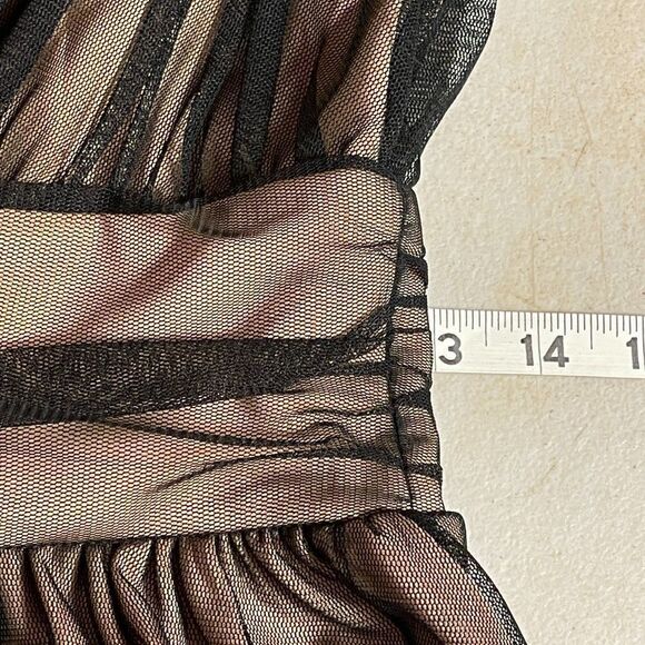 Newport News Cocktail Black V Neck Dress 4 - Picture 10 of 10